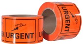 POMONA PRINTED PET LABEL 72 X 100MM URGENT ROLL 660