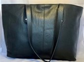 BARON SERENA BUSINESS BAG LADIES LEATHER 2 POCKET BLACK