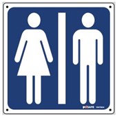 IN2SAFE SAFETY SIGN UNISEX TOILET PVC W300 X L300MM