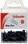 ESSELTE MAP PINS BLACK PACK 200