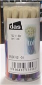 DAS PAINT BRUSH BLEACH BRISTLE ROUNDPLASTIC HANDLE PACK 30