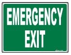 IN2SAFE SAFETY SIGN EMERGENCY EXIT PVC W300 X H150MM