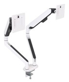 KNIGHT AGILE DUAL MONITOR ARM WHITE