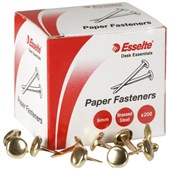 ESSELTE PAPER FASTENER 9MM BRASS PACK 200