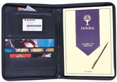 DEBDEN COMPENDIUM PORTOLIO A4 WITH ZIPPER PU W240 X L330MM BLACK