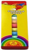 DAS CHALK SIDEWALK ASSORTED COLOURS PACK 12