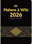 TUHI DIARY B53 BILINGUAL PREMIUM MAHERE A WIKI BLACK AND GOLD WEEK TO VIEW 2026