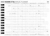 TUHI WALL PLANNER BILINGUAL ENGLISH MAORI LARGE L700 X W990MM 2026