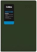 COLLINS DIARY RHAPSODY A43 RACING GREEN WEEK TO VIEW ODD YEAR