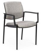 CHAIRSOLUTIONS VENICE LINEA 4 LEG VISITOR CHAIR BLACK FRAME WITH ARMS