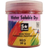 5 STAR POWDERED DYE WATER SOLUBLE 30G RED