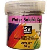 5 STAR POWDERED DYE WATER SOLUBLE 30G VIOLET