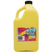 5 STAR TEMPERA POSTER PAINT WASHABLE BOTTLE 2L YELLOW