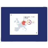 BOYD VISUALS PINBOARD H1200 X W1800MM BLUE