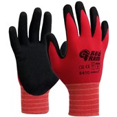 RED RAM SAFETY GLOVES POLYAMIDE WITH SANDY LATEX COATING SIZE 12 3XL RED AND BLACK