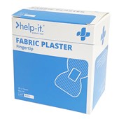 HELPIT PLASTERS FABRIC FINGERTIP W45 X L76MM FLESH BOX 50
