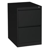 FIRSTLINE VERTICAL FILING CABINET 2 DRAWER W470 X D620 X H720MM BLACK TEXTURE