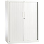 PRECISION SMARTSTORE G4 TAMBOUR 4 LEVEL W900 X D460 X H1200MM WHITE SATIN
