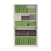 PRECISION SMARTSTORE G4 TAMBOUR 6 LEVEL W900MM X D460 X H1980MM WHITE SATIN