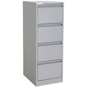 OPD FILING CABINET 4 DRAWER W470 X D620 X H1320MM STONE GREY