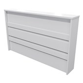 ZEALAND RECEPTION COUNTER LINEA TO FIT W1700 DESK W1760 X D300 X H1125MM WHITE