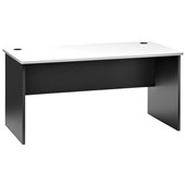 PULSE DESK SLAB END OD625 1500 X 750MM WHITE AND IRONSTONE