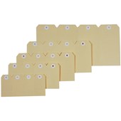 ESSELTE SHIPPING TAGS SIZE 5 60 X 120MM BUFF BOX 1000
