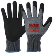 ARAX SAFETY GLOVES CUT RESISTANT TOUCH APUD WATERBASED PU DIP SIZE 9 GREY