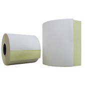 MACHINE ROLL 2 PLY CARBONLESS 75 X 76MM YELLOW AND WHITE PACK 5