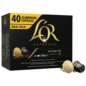 LOR ESPRESSO COFFEE CAPSULES RISTRETTO PACK 40