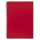 ICON SPIRAL NOTEBOOK A4 HARD COVER RED 200 PAGE