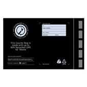 TAKE TWO COURIER BAGS FOOLSCAP BLACK W280 X L400MM PACK 50