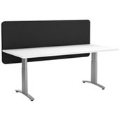 BOYD VISUALS ACOUSTIC MODESTY PANEL DESK SCREEN L1800 X H600MM BLACK