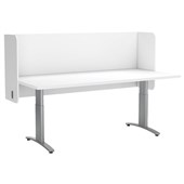 ACOUSTIC DESK SCREEN POD 12MM 1800 X 600MM WHITE