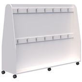 AKO SENIOR MOBILE BAG RACK ARCTIC WHITE