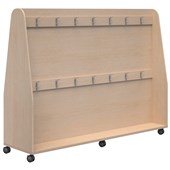 AKO JUNIOR MOBILE BAG RACK REFINED OAK