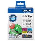 BROTHER LC432XL4PKS INK CARTRIDGE BCMY PACK 4