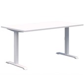 SUMMIT II FIXED HEIGHT DESK W1200 X D700MM WHITE FRAME SNOW TOP