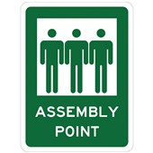 SAFETY SIGN W225 X H300MM ASSEMBLY POINT