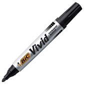 BIC ECOLUTIONS VIVID PERMANENT MARKER BULLET BLACK