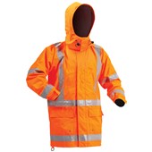 BISON STAMINA RAINWEAR JACKET ORANGE 4XL