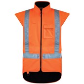 BISON STAMINA FLEECE LINED VEST ORANGE 4XL