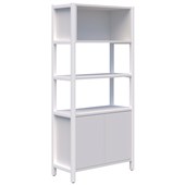 ACCENT GRID 40 STORAGE UNIT AND ZONE DIVIDER WHITE FRAME W880 X H1890MM