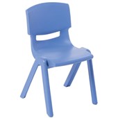 EDEN SQUAD VISITOR CHAIR STACKABLE PLASTIC H355MM BLUE