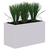 RAPID PLANTER INCLUDING TALL PLANTS L900 X H600 WHITE