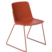 EDEN SCOUT VISITOR STACKABLE CHAIR SLED RUST