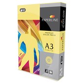 PAPERLINE COLOURS A3 COPY PAPER 80GSM YELLOW PACK 500 SHEETS