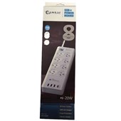 SANSAI 8 WAY POWERBOARD 8 SOCKET 4 USB