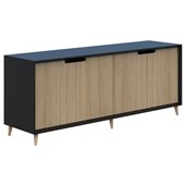 ACCENT OSLO CREDENZA W1800 X D450 X H720MM CLASSIC OAKBLACK