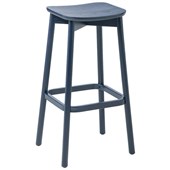 EDEN ORLO TIMBER BAR STOOL NAVY ASH